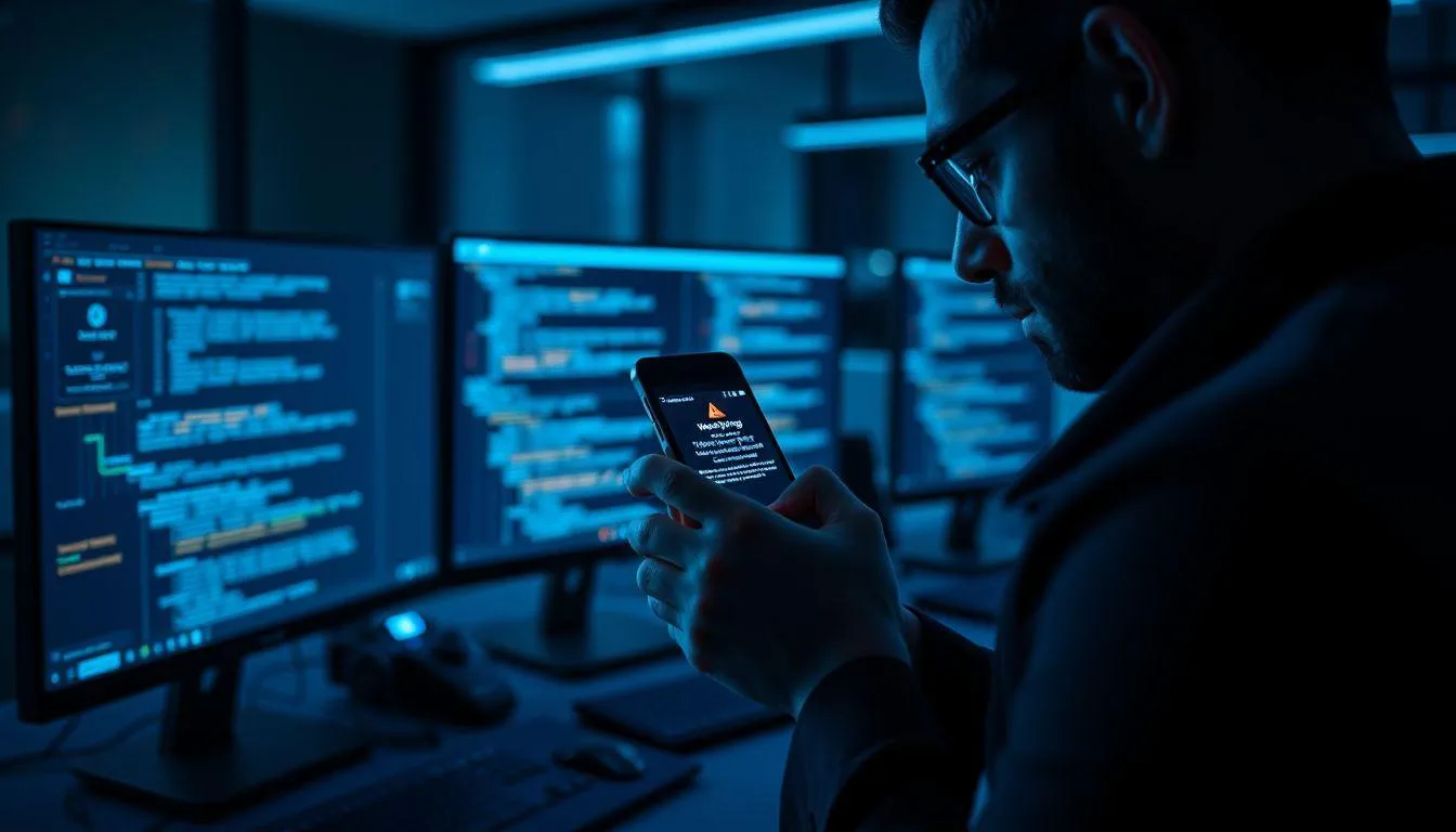 Pengertian dan Bahaya Penyadapan HP (credit:Image by AI)