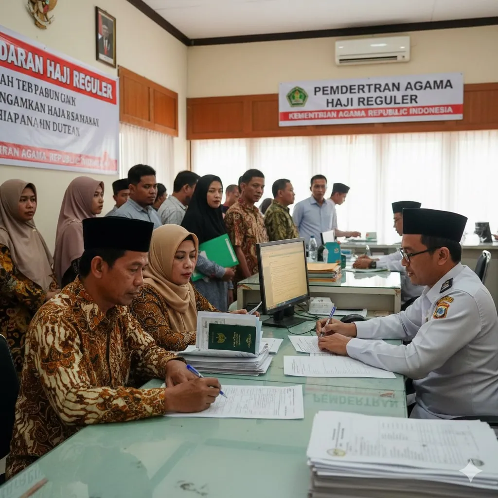 Cara Cek Keberangkatan Haji Melalui Aplikasi Haji Pintar (c) Ilustrasi AI