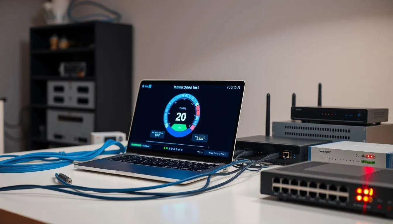 Metode Menggunakan Website Speed Test (c) Ilustrasi AI