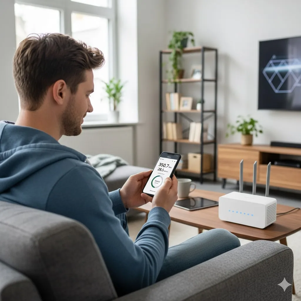 Pengertian Kecepatan WiFi dan Parameter Pengukurannya (c) Ilustrasi AI