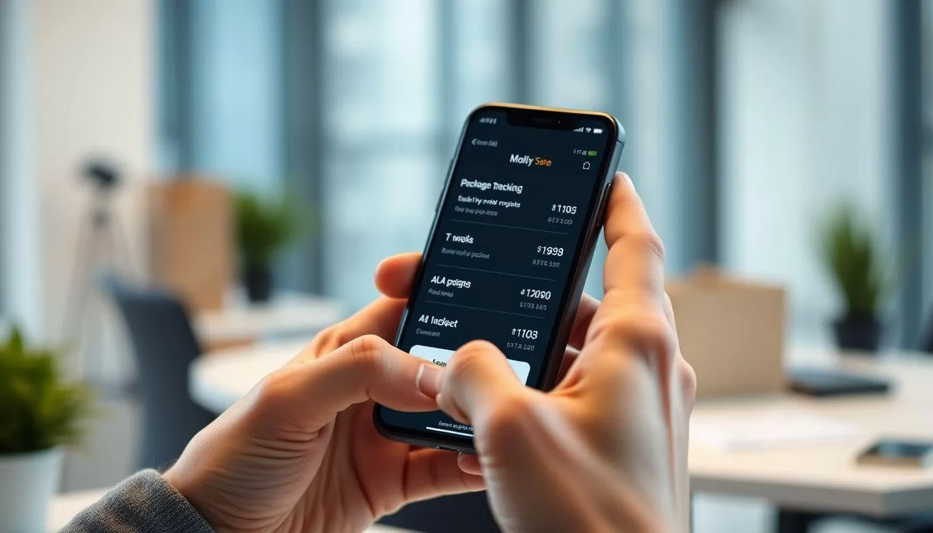 Menggunakan Aplikasi Mobile Lion Parcel (c) Ilustrasi AI