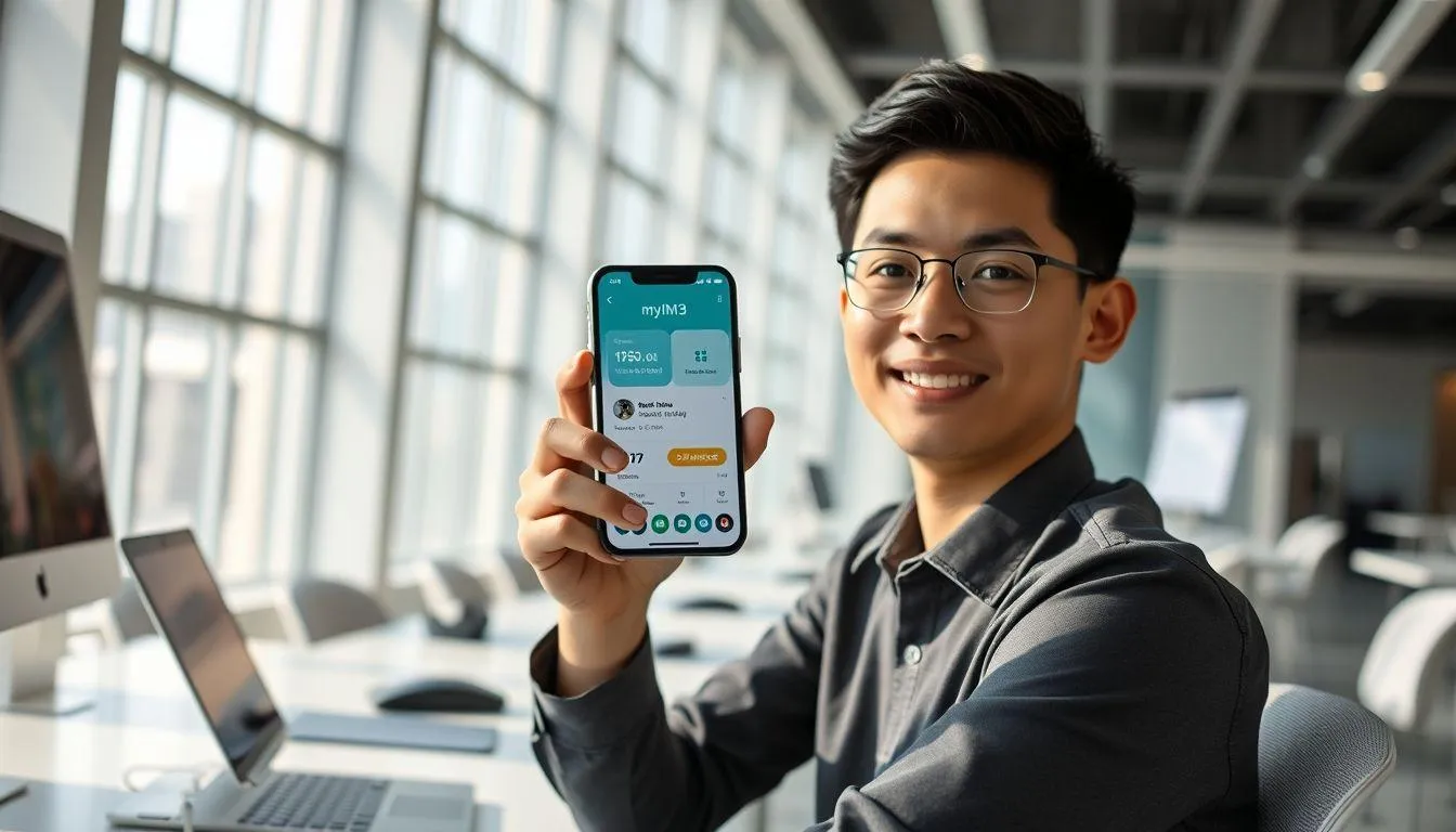 Menggunakan Aplikasi MyIM3 untuk Cek Nomor (credit:Image by AI)