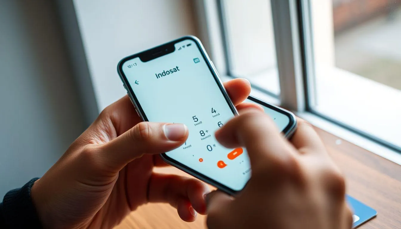 Cara Cek No Indosat dengan Kode USSD (c) Ilustrasi AI