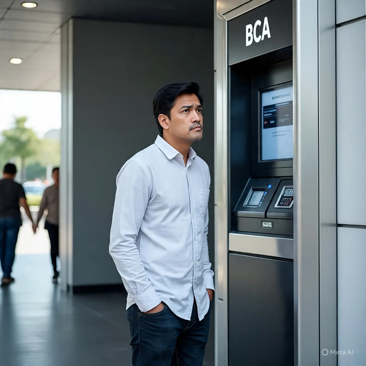 Cara Cek Nomor Rekening BCA Melalui ATM (c) Ilustrasi AI