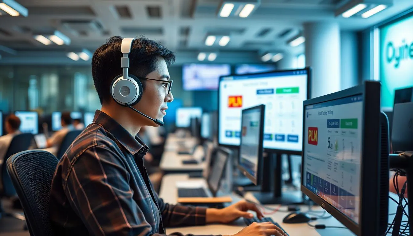 Menghubungi Call Center PLN 123 (c) Ilustrasi AI