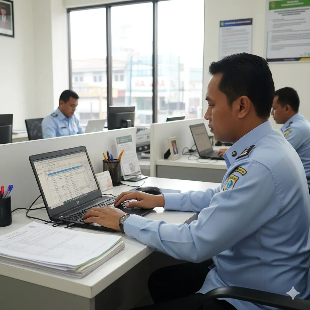 Cara Cek Pajak Kendaraan di Kantor Samsat (c) Ilustrasi AI