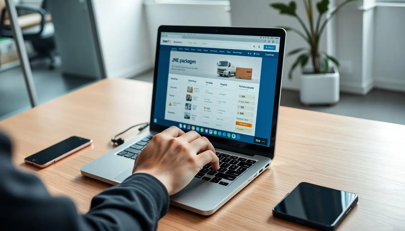 Cara Cek Resi JNE Melalui Website Resmi (c) Ilustrasi AI