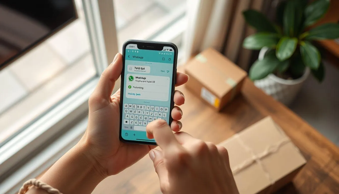 3. Cara Cek Resi J&T Lewat HP via WhatsApp dan Marketplace (c) Ilustrasi AI