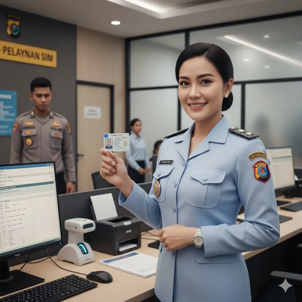 Metode Alternatif Pengecekan SIM (c) Ilustrasi AI