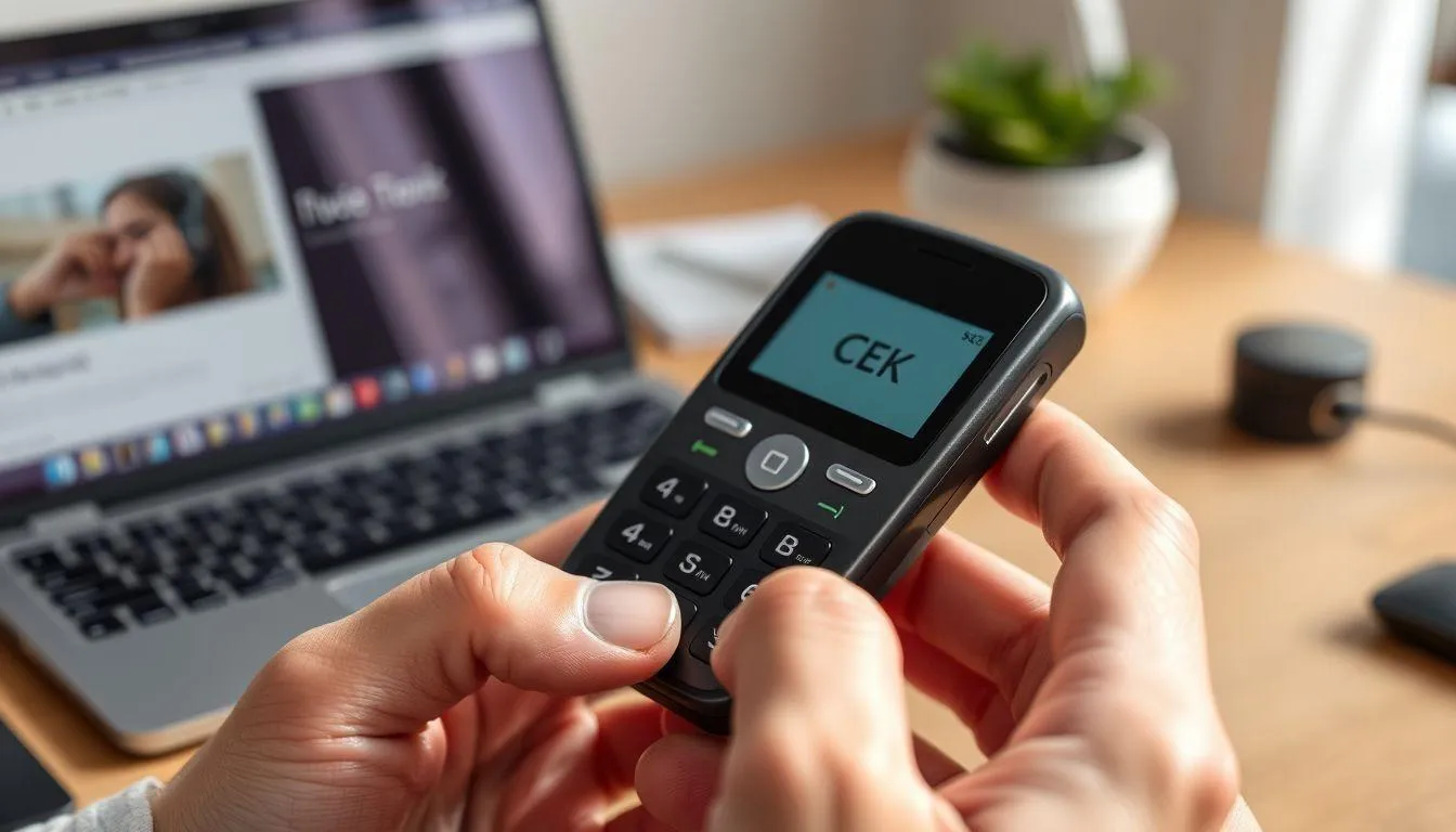 Metode Cek Kuota Melalui SMS dan Website (c) Ilustrasi AI