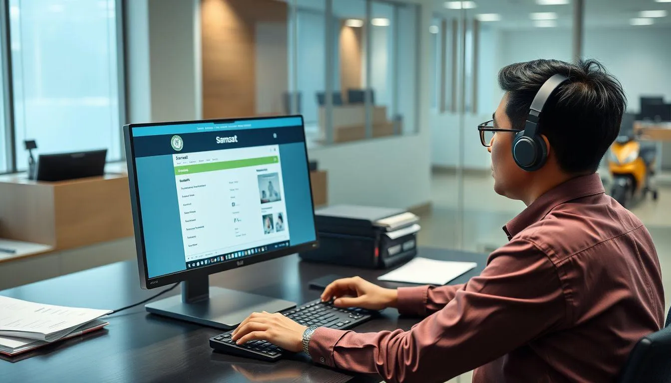 Cara Cek Tagihan Pajak Motor Melalui Website Samsat (c) Ilustrasi AI