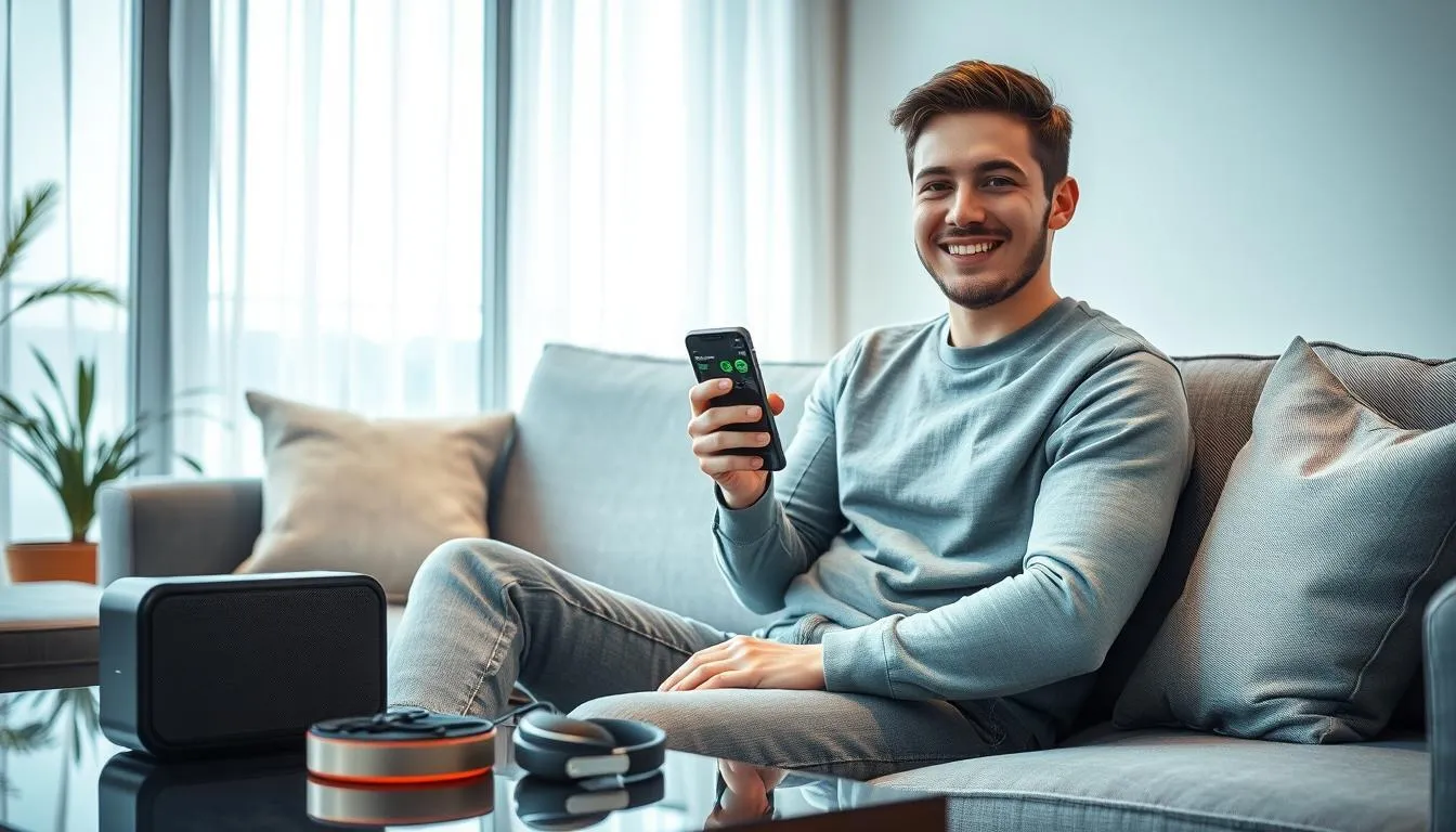 Menghubungkan Spotify ke Speaker Bluetooth (c) Ilustrasi AI