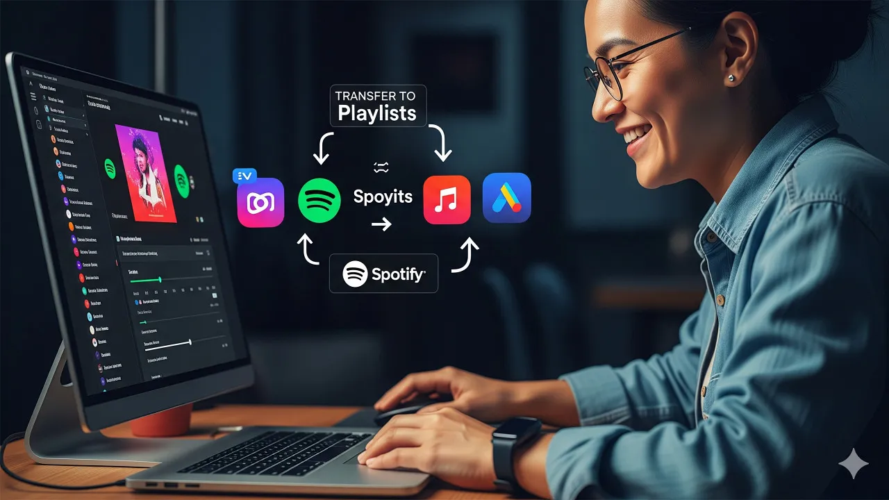 Perbedaan Transfer Playlist Antar Platform (c) Ilustrasi AI