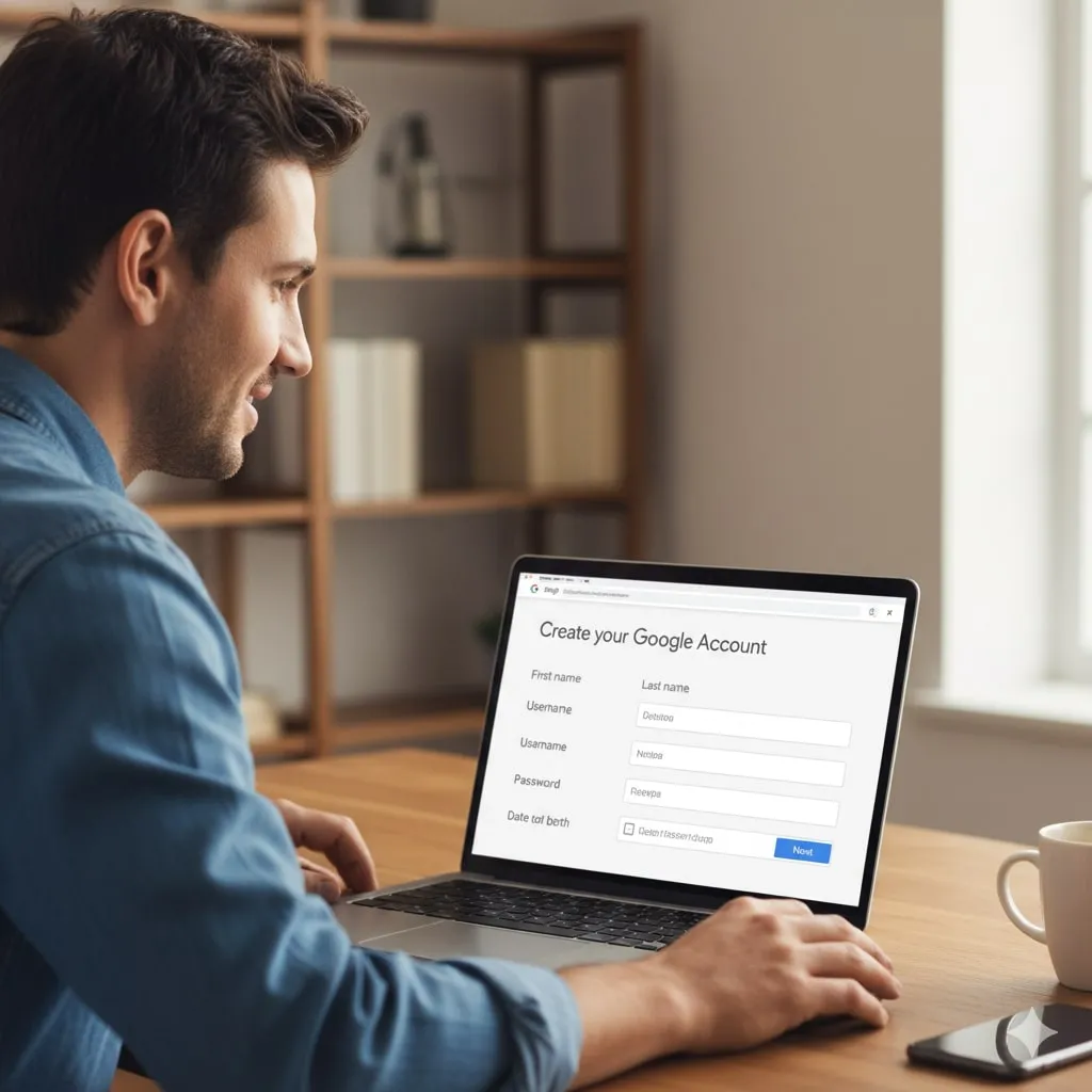 Persiapan Sebelum Mendaftar Akun Google (c) Ilustrasi AI