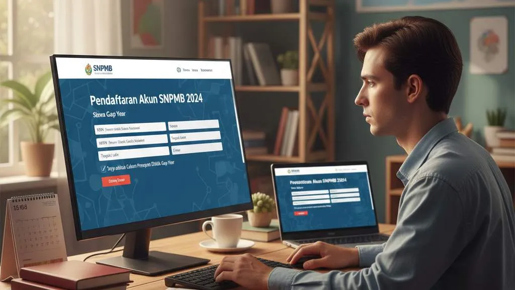 Langkah-langkah Cara Daftar Akun SNPMB untuk Gap Year (c) Ilustrasi AI