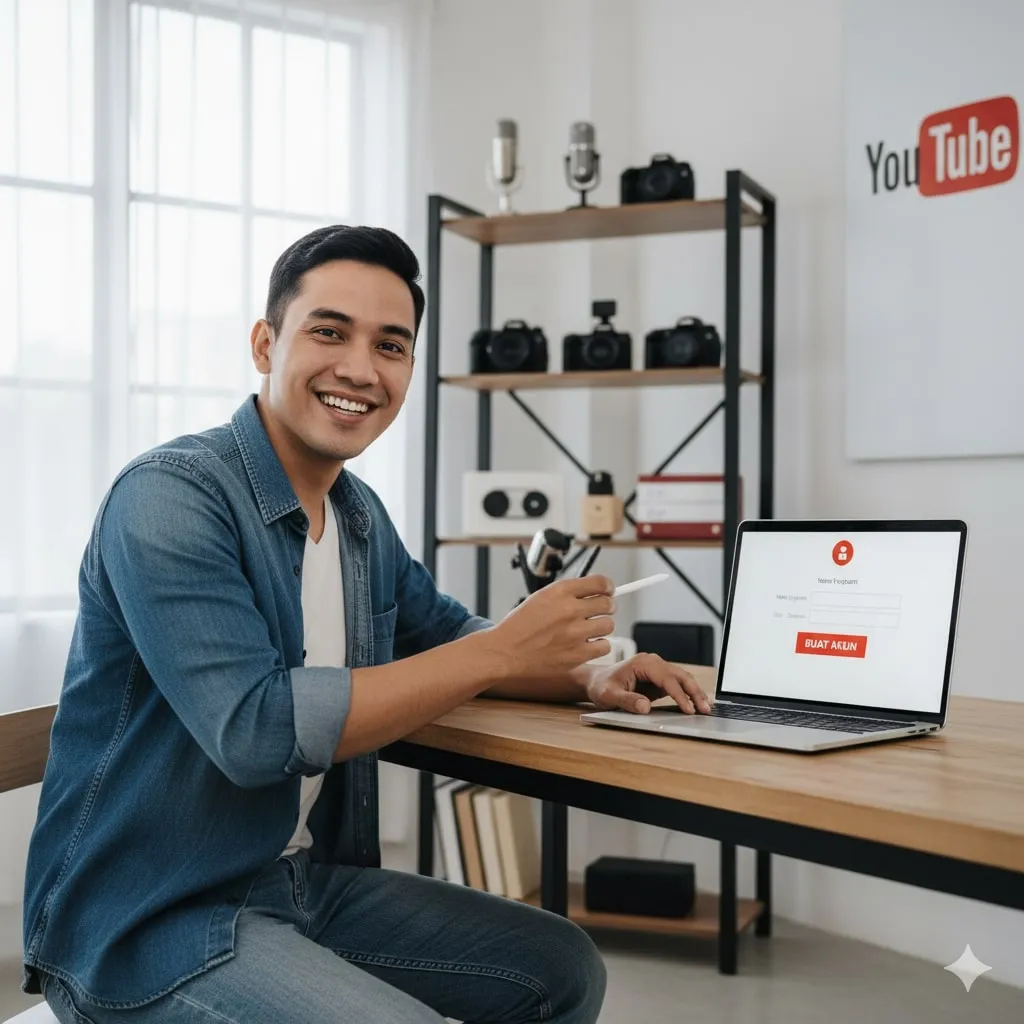 Pengertian dan Pentingnya Akun YouTube (c) Ilustrasi AI