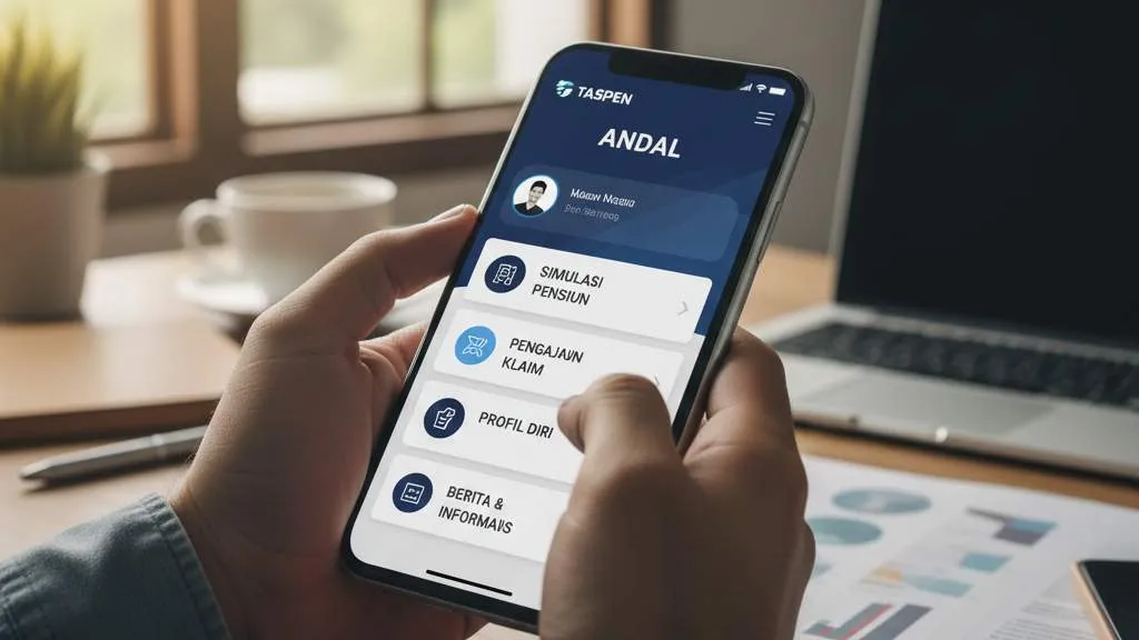 Pengertian dan Fungsi Aplikasi Andal by Taspen (c) Ilustrasi AI