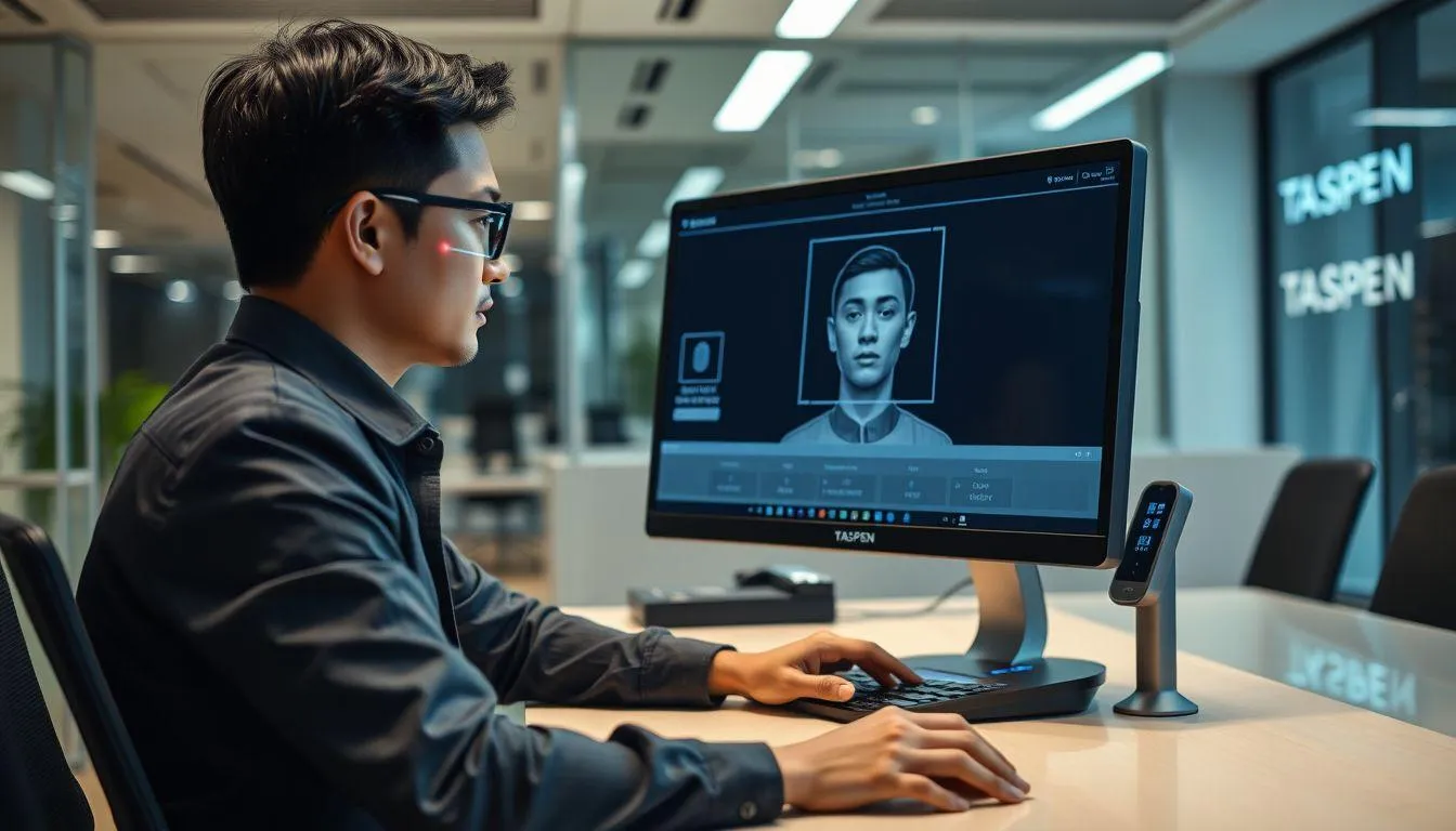 Proses Enrollment dan Perekaman Data Biometrik (c) Ilustrasi AI