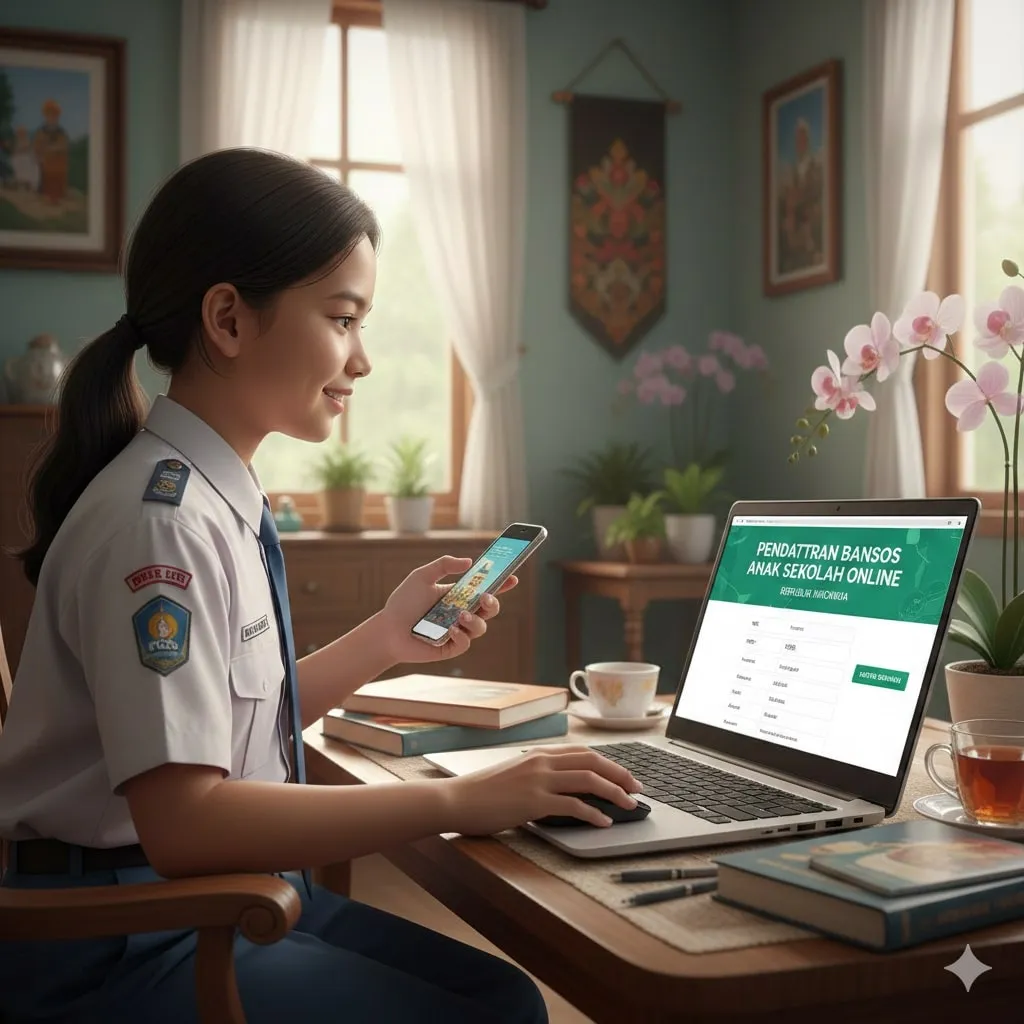 Pengertian dan Jenis Bansos Anak Sekolah (c) Ilustrasi AI