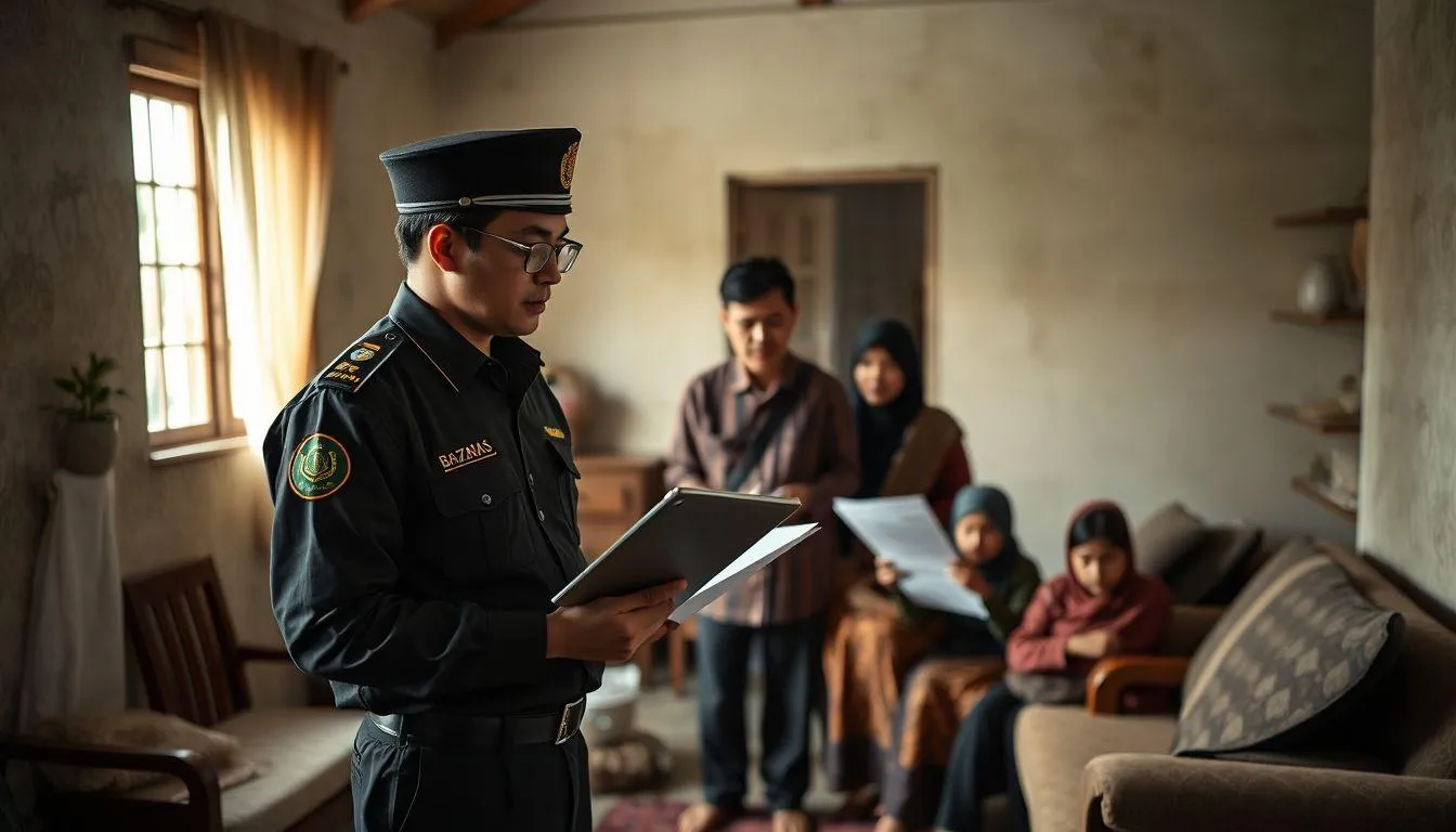 Proses Verifikasi dan Pencairan Bantuan (c) Ilustrasi AI