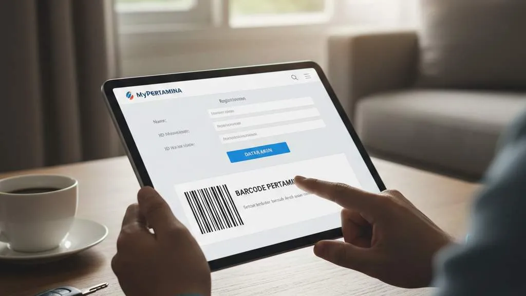 Cara Daftar Barcode Pertamina Melalui Aplikasi MyPertamina (c) Ilustrasi AI