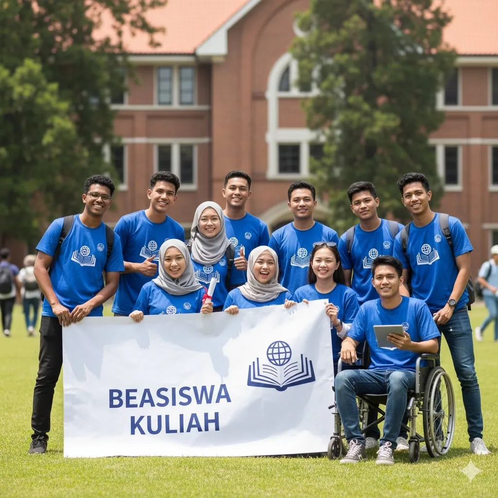 Pengertian dan Jenis-Jenis Beasiswa Kuliah (c) Ilustrasi AI