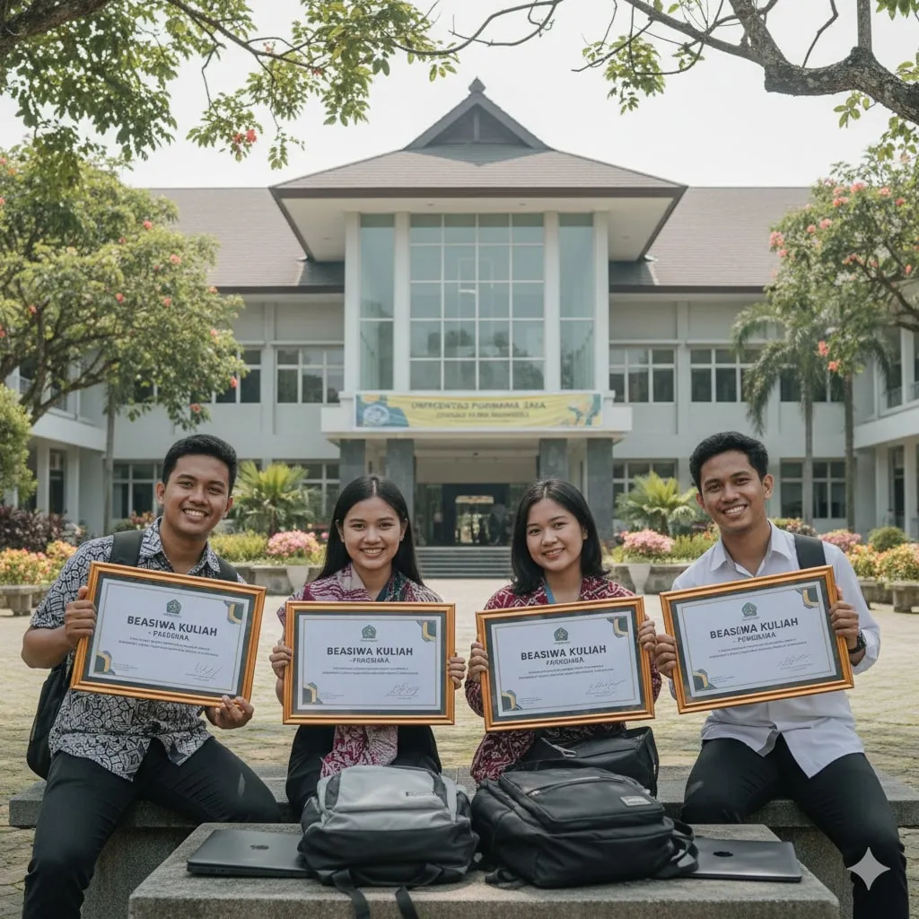 Komponen Bantuan dan Keunggulan Program (c) Ilustrasi AI