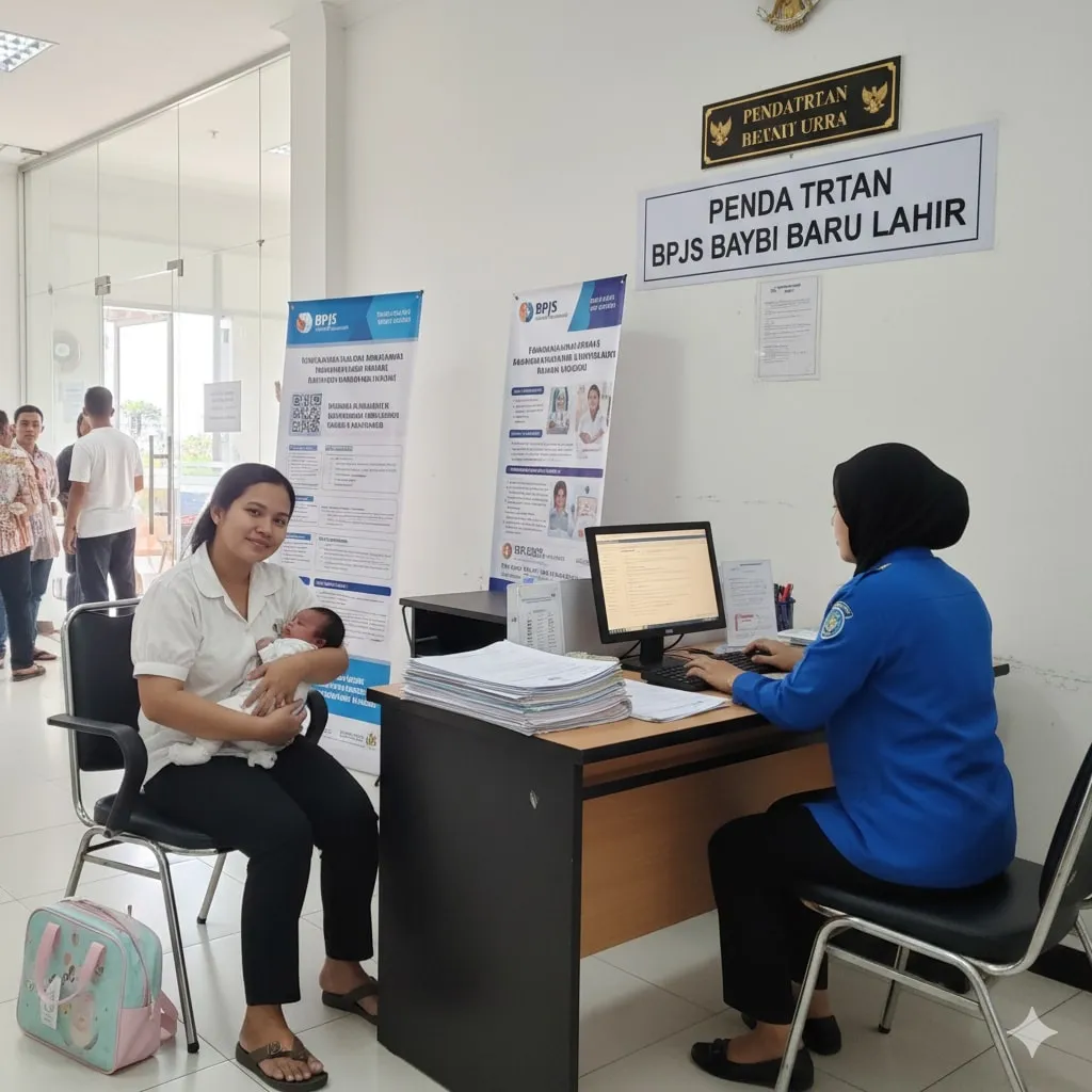 Cara Daftar BPJS Anak Secara Online (c) Ilustrasi AI