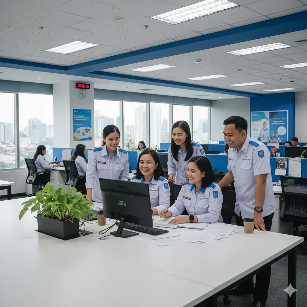 Besaran Iuran dan Pembagian Tanggungan BPJS Ketenagakerjaan Penerima Upah (c) Ilustrasi AI