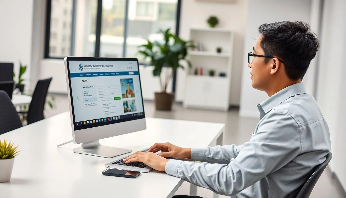 Langkah-Langkah Pendaftaran Online (c) Ilustrasi AI