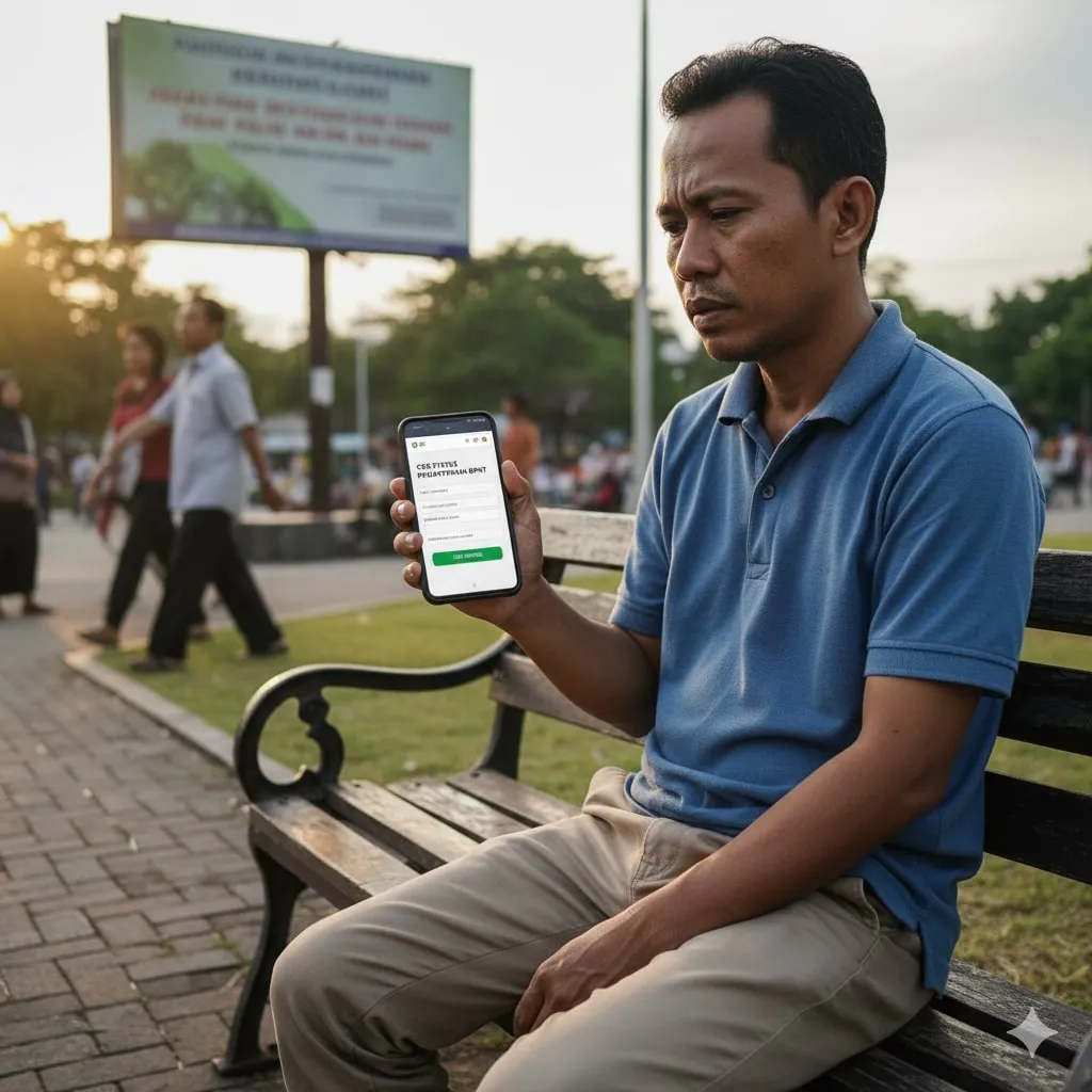 Cara Cek Status Pendaftaran BPNT (c) Ilustrasi AI