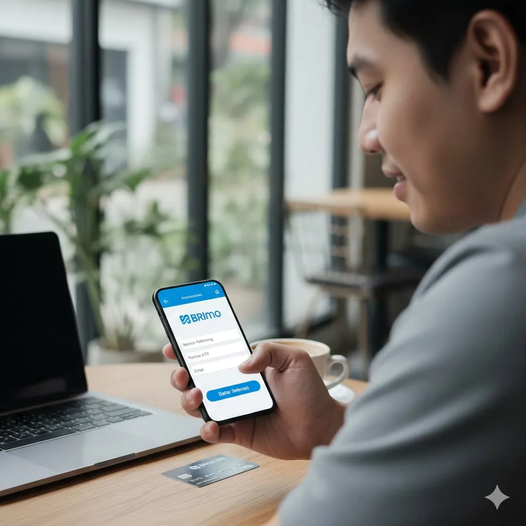 Keamanan dan Verifikasi dalam Proses Pendaftaran (c) Ilustrasi AI