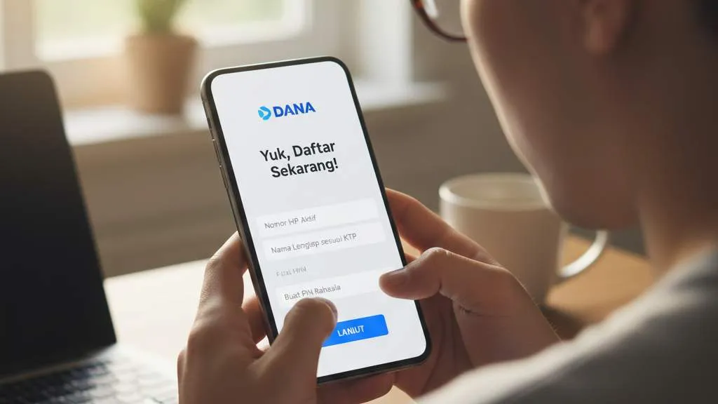 Langkah-Langkah Cara Daftar DANA (c) Ilustrasi AI