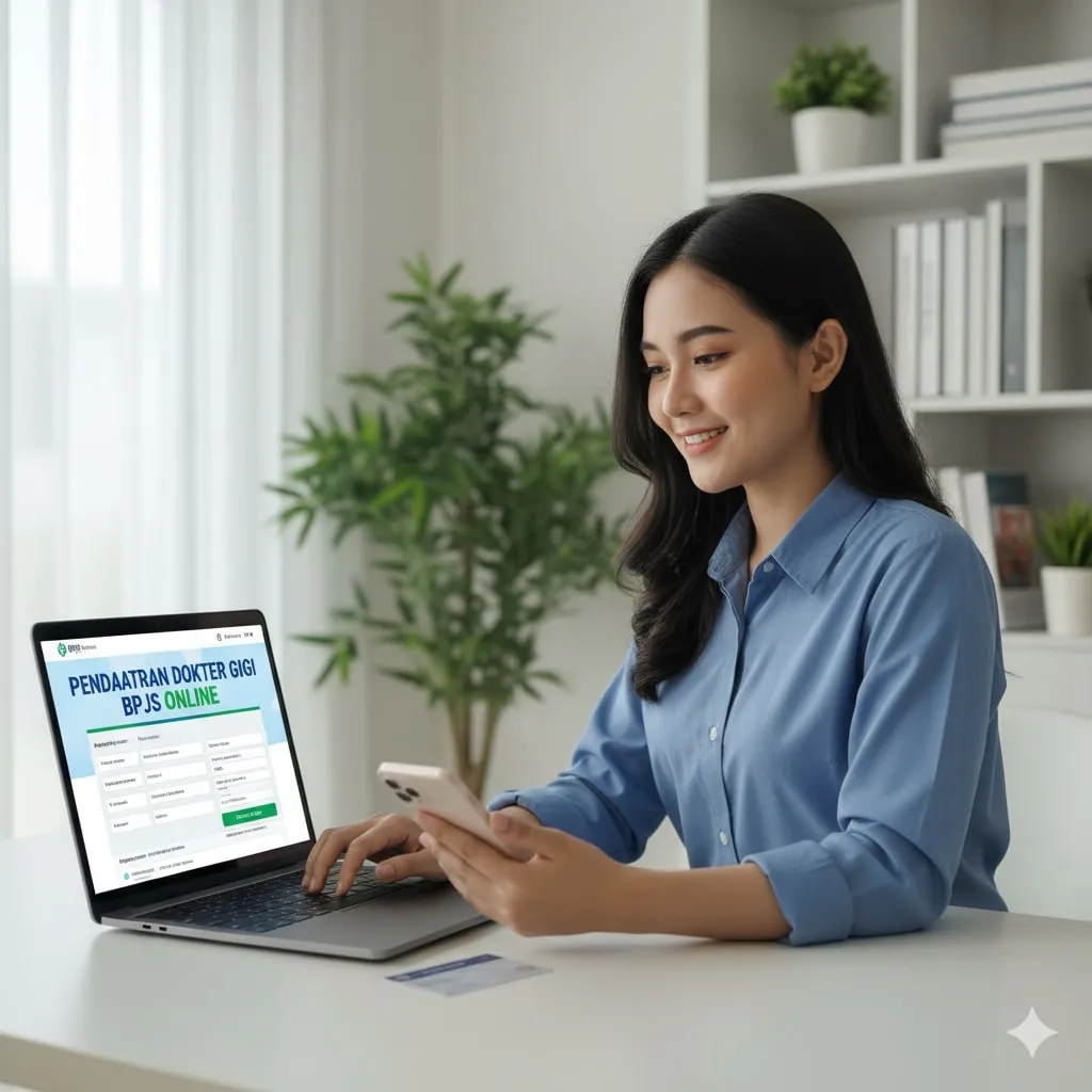 Langkah-Langkah Cara Daftar Dokter Gigi BPJS Online (c) Ilustrasi AI