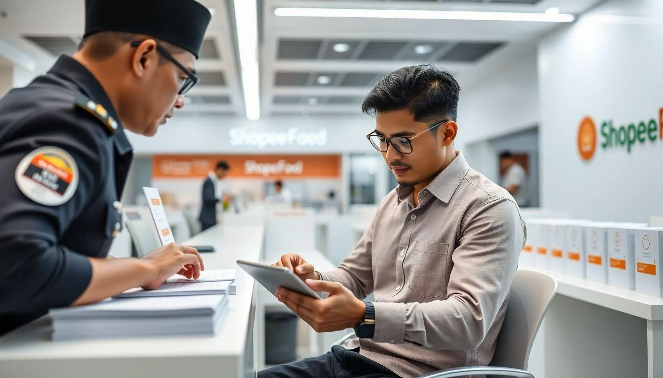 Cara Daftar Driver ShopeeFood Secara Offline (c) Ilustrasi AI