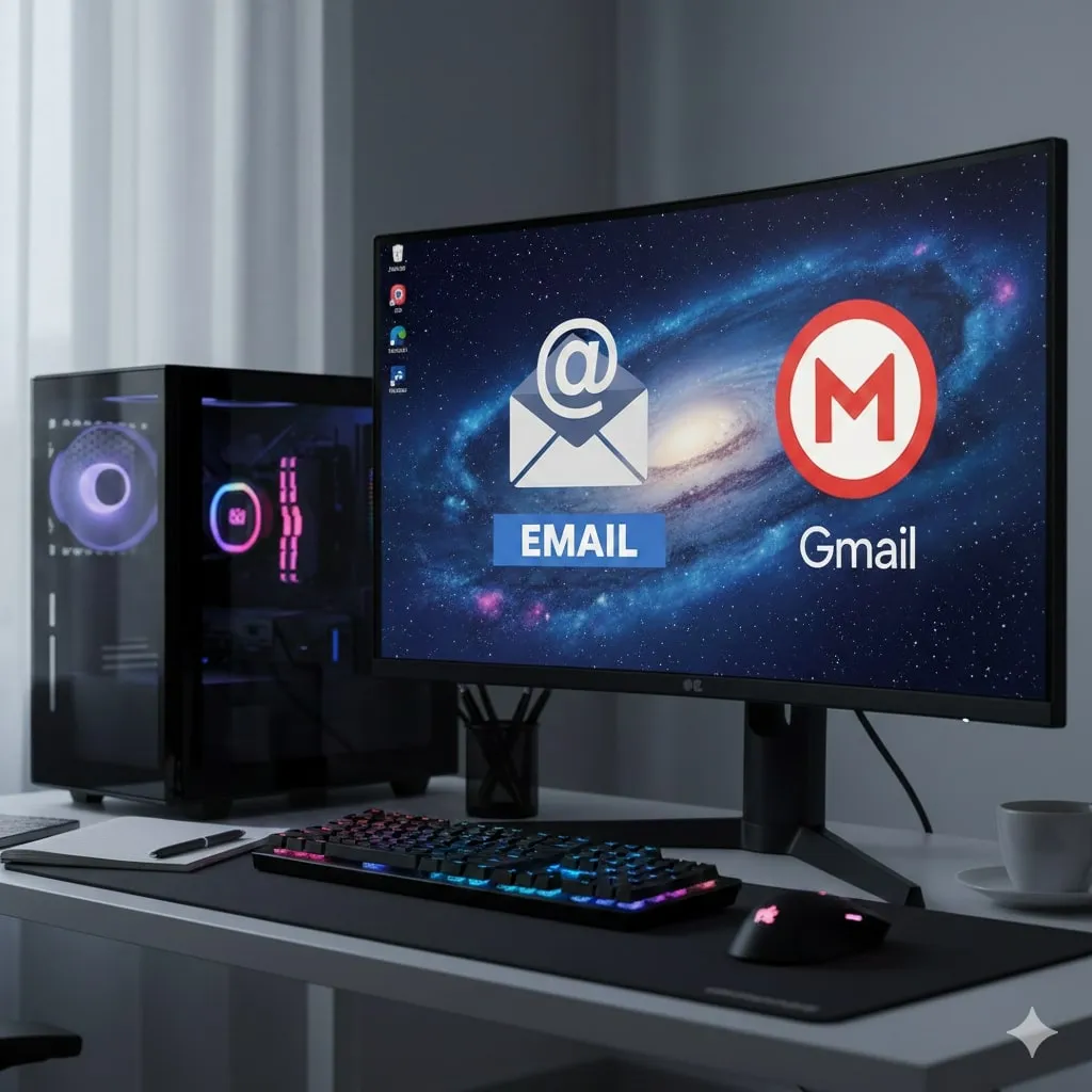 Mengelola Multiple Akun Email (c) Ilustrasi AI