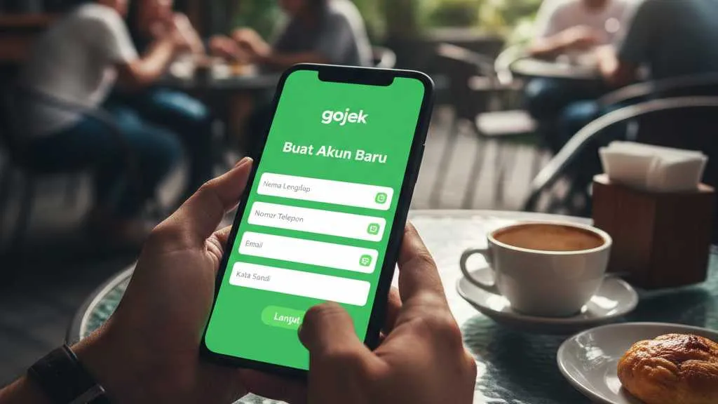 Langkah-Langkah Cara Daftar Gojek Online (c) Ilustrasi AI