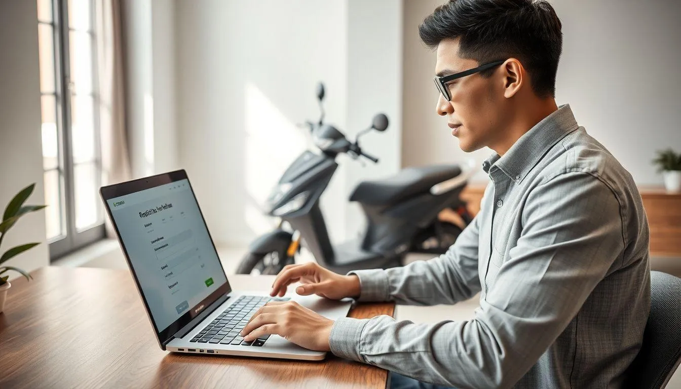 Langkah-langkah Pendaftaran Online (c) Ilustrasi AI