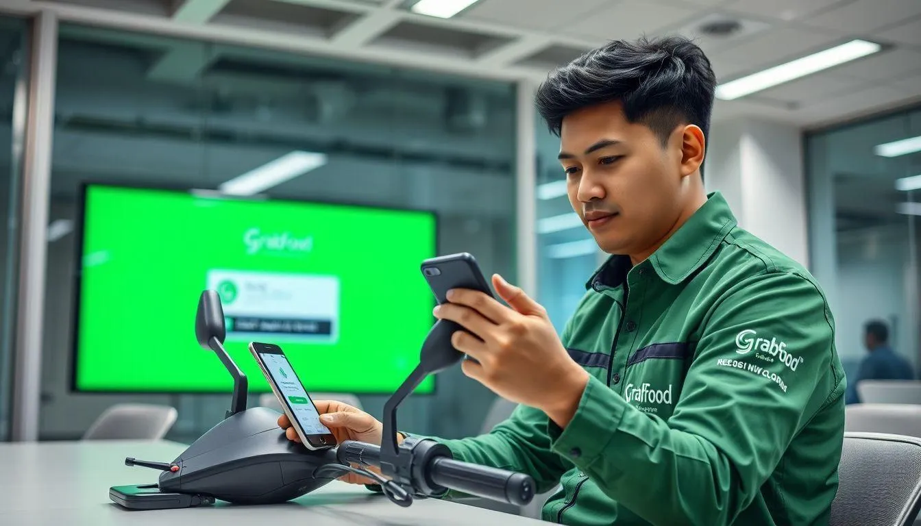 Proses Pendaftaran GrabFood Prioritas (c) Ilustrasi AI