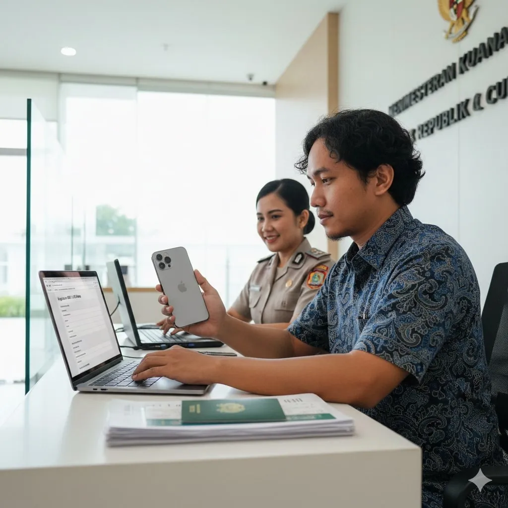 Cara Daftar IMEI iPhone Melalui Website Bea Cukai (c) Ilustrasi AI