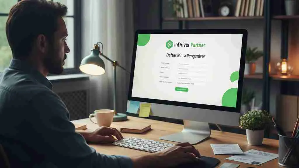 Langkah-Langkah Cara Daftar InDriver (c) Ilustrasi AI