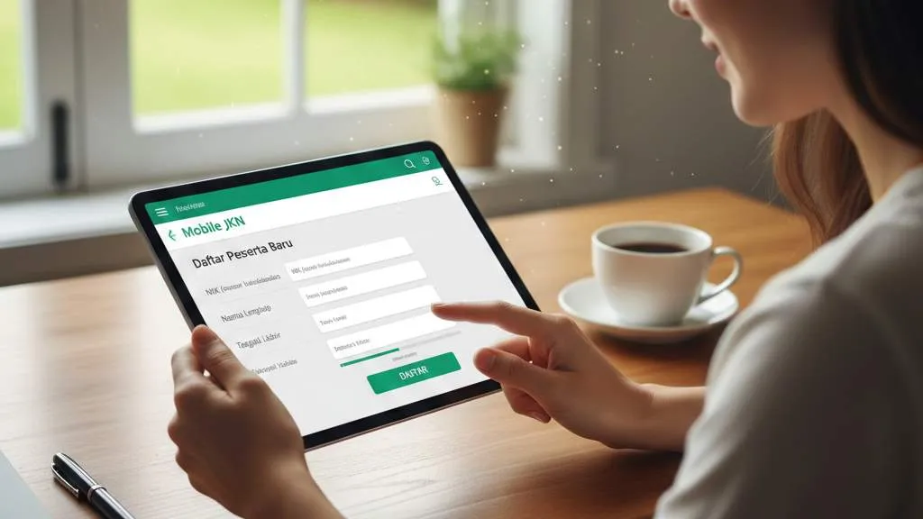 Langkah-langkah Cara Daftar JKN Melalui Mobile JKN (c) Ilustrasi AI
