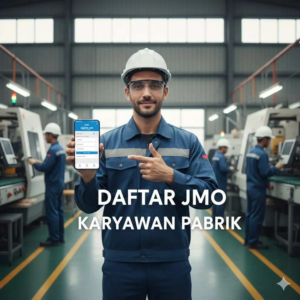 Langkah-Langkah Cara Daftar JMO Karyawan Pabrik (c) Ilustrasi AI