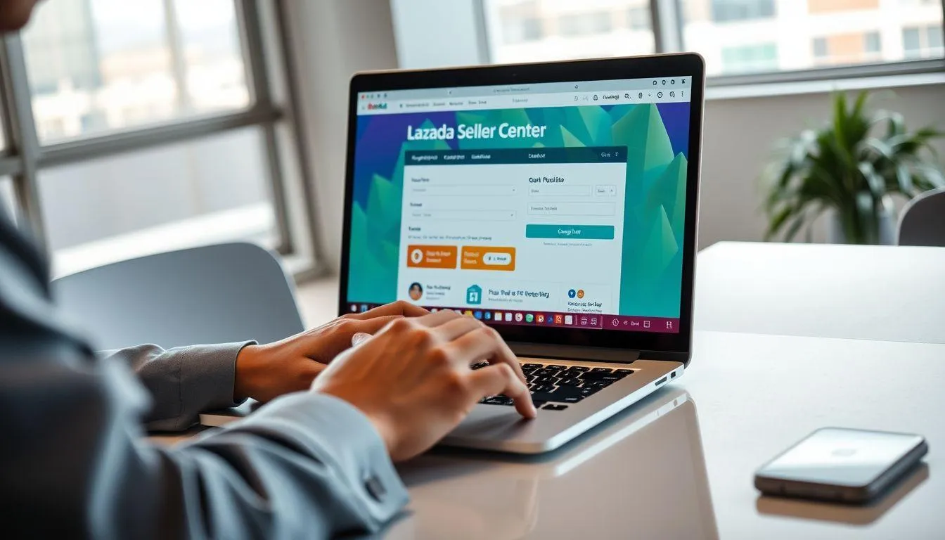 Cara Daftar Seller Lazada Melalui Website (c) Ilustrasi AI