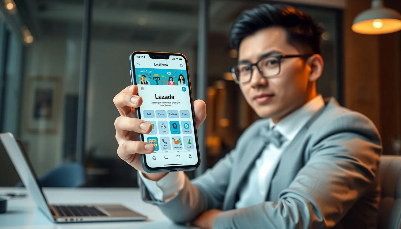 Cara Daftar Seller Lazada Melalui Aplikasi Mobile (c) Ilustrasi AI