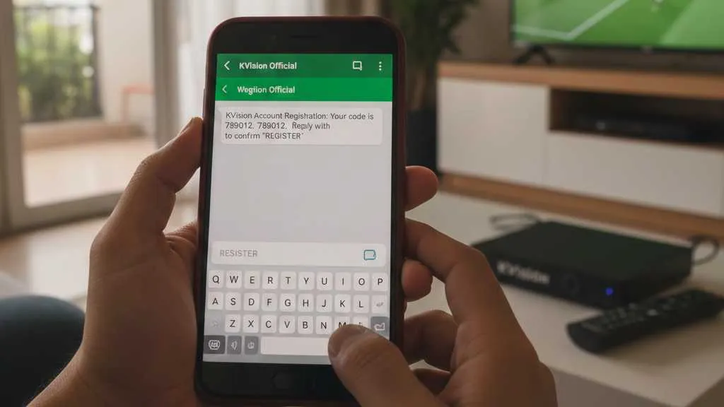 Cara Daftar K Vision Melalui WhatsApp (c) Ilustrasi AI