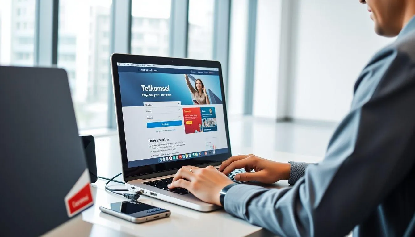 Cara Daftar Kartu Halo Melalui Website Resmi (c) Ilustrasi AI