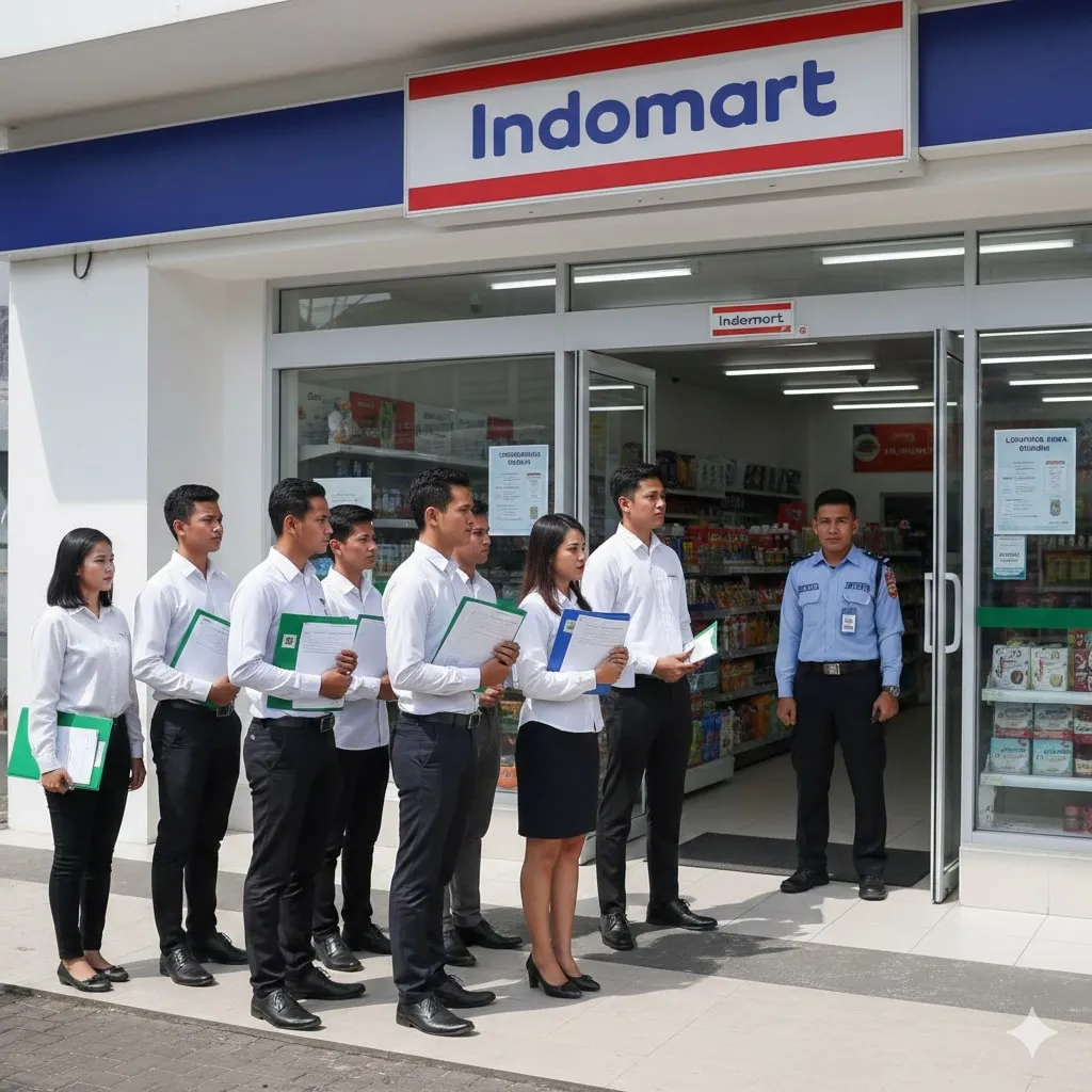 Tips Sukses Melamar Kerja di Indomaret (c) Ilustrasi AI