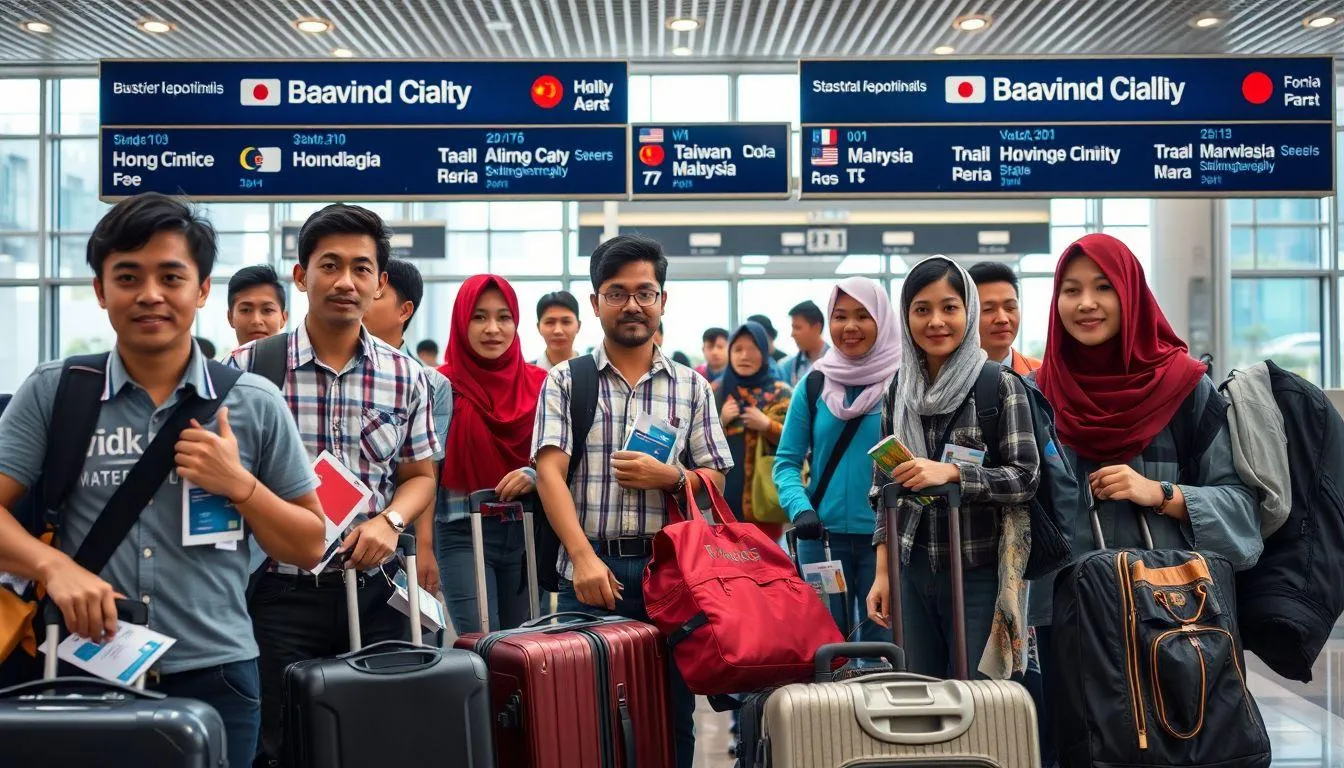 Negara Tujuan Populer untuk Pekerja Indonesia (c) Ilustrasi AI