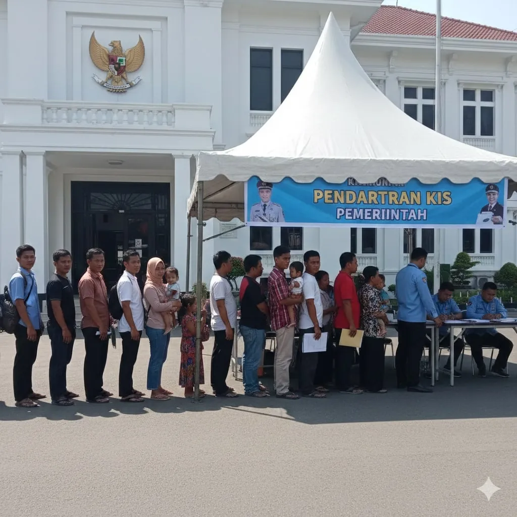 Proses Verifikasi dan Aktivasi KIS (c) Ilustrasi AI